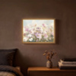 Quote - Bloemen - Schilderachtig Light Box met batterij (Wandlamp) middel -sfeer4