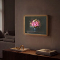 Quote - Bloemen - Vaas - Neon Light Box met batterij (Wandlamp) middel -sfeer1