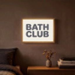 Quote - Grijs - Wit Light Box met batterij (Wandlamp) middel -sfeer4