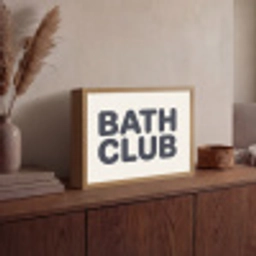 Quote - Grijs - Wit Light Box met batterij (Wandlamp) middel -sfeer2