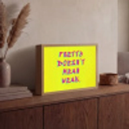 Quote - Minimalistisch - Kleurrijk Light Box met batterij (Wandlamp) middel -sfeer2