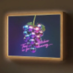Quote - Neon - Disco - Druiven Light Box met batterij (Wandlamp) middel -z3d_website