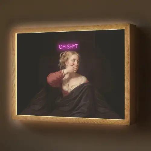Quote - Neon - vrouw Light Box met batterij (Wandlamp) middel -z3d_website
