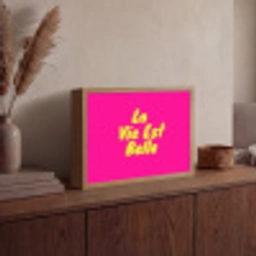 Quote - Retro - Roze Light Box met batterij (Wandlamp) middel -sfeer2