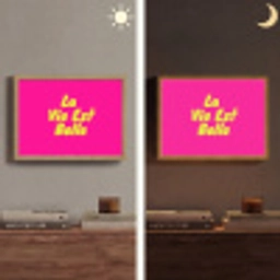 Quote - Retro - Roze Light Box met batterij (Wandlamp) middel -sfeer3