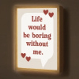 Quote - Tekstballon - Hartjes Light Box met batterij (Wandlamp) middel -z3d_website