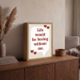 Quote - Tekstballon - Hartjes Light Box met batterij (Wandlamp) middel -sfeer2