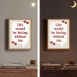 Quote - Tekstballon - Hartjes Light Box met batterij (Wandlamp) middel -sfeer3