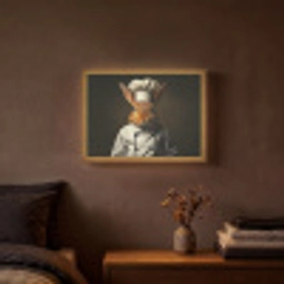 Konijn - Kok - Dier Light Box met batterij (Wandlamp) middel -sfeer4