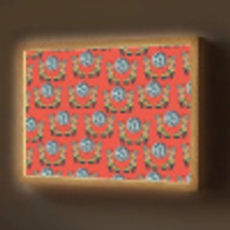 Rood - Disco - Patroon Light Box met batterij (Wandlamp) middel 907 -z3d_website