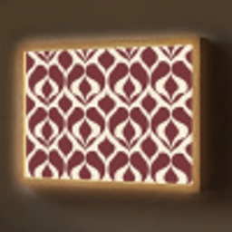 Rood - Druppelpatroon - Grafisch Light Box met batterij (Wandlamp) middel 907 -z3d_website