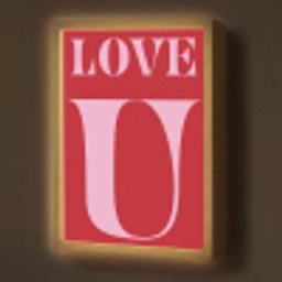 Rood - Love - Valentijn - Roze Light Box met batterij (Wandlamp) middel -z3d_website