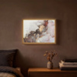 Rood - Marmer - Goud Light Box met batterij (Wandlamp) middel -sfeer4