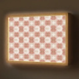 Retro - Klassiek - Roze Light Box met batterij (Wandlamp) middel 907 -z3d_website