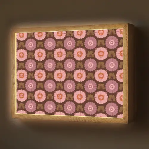 Retro - Madelief - Roze Light Box met batterij (Wandlamp) middel 907 -z3d_website