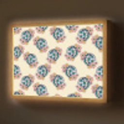 Retro - Disco - Bloemen - Discobal Light Box met batterij (Wandlamp) middel 907 -z3d_website