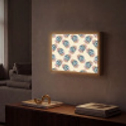 Retro - Disco - Bloemen - Discobal Light Box met batterij (Wandlamp) middel 907 -sfeer1