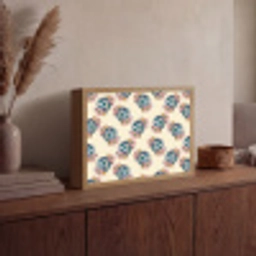 Retro - Disco - Bloemen - Discobal Light Box met batterij (Wandlamp) middel 907 -sfeer2