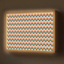 Retro - Disco - Golven - Kleur Light Box met batterij (Wandlamp) middel 907 -z3d_website