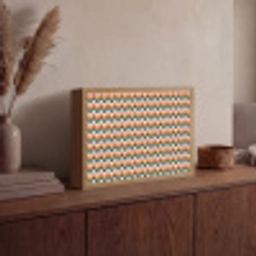 Retro - Disco - Golven - Kleur Light Box met batterij (Wandlamp) middel 907 -sfeer2