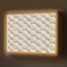Touw - Gebreid - Beige Light Box met batterij (Wandlamp) middel 907 -z3d_website