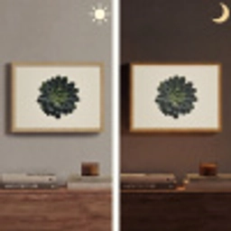 Rozet - Cirkelvormig - Donkergroen Light Box met batterij (Wandlamp) middel -sfeer3