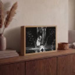 Hardloopschoenen - Rennen - Druppels - Zwart Light Box met batterij (Wandlamp) middel -sfeer2
