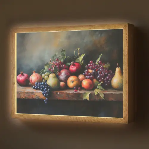 Rustiek - Stilleven - Fruit Light Box met batterij (Wandlamp) middel -z3d_website