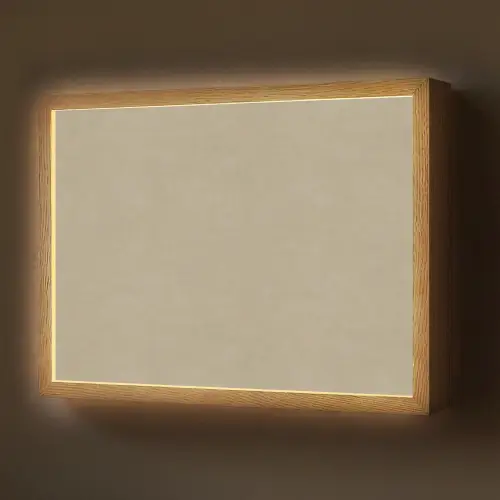 Zandkleur - Korrelige structuur - Beton Light Box met batterij (Wandlamp) middel 907 -z3d_website