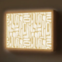Zandkleur - Wit - Patroon Light Box met batterij (Wandlamp) middel 907 -z3d_website