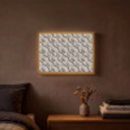 Zand - Schelpenvorm - Grijs Light Box met batterij (Wandlamp) middel 907 -sfeer4