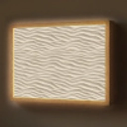 Zand - Golven - Beige Light Box met batterij (Wandlamp) middel 907 -z3d_website