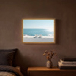 Zee - Koffiekopjes - Zomers Light Box met batterij (Wandlamp) middel -sfeer4