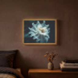 Zeewezen - Wit - Golven - Water Light Box met batterij (Wandlamp) middel -sfeer4