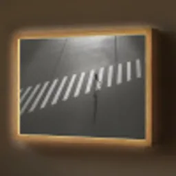 Zeebrapad - Hardloper - Zwart - Wit Light Box met batterij (Wandlamp) middel -z3d_website