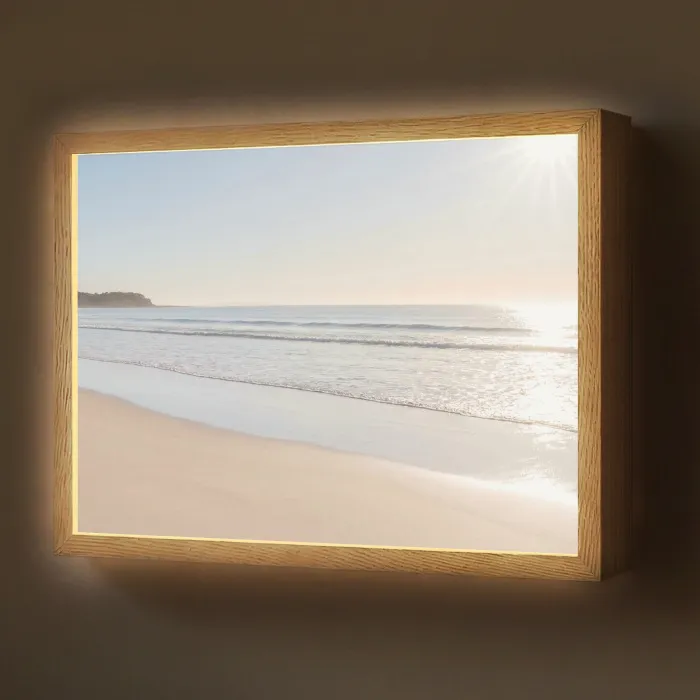 Zee - Zon - Zand Light Box met batterij (Wandlamp) middel -z3d_website