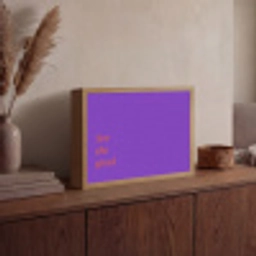 See the good - Oranje - Paars Light Box met batterij (Wandlamp) middel -sfeer2