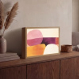 Vormen - Abstract - Kleurrijk Light Box met batterij (Wandlamp) middel -sfeer2