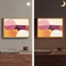Vormen - Abstract - Kleurrijk Light Box met batterij (Wandlamp) middel -sfeer3