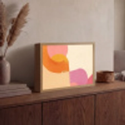 Vormen - Abstract - Kleurrijk Light Box met batterij (Wandlamp) middel -sfeer2