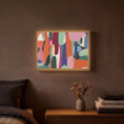 Vormen - Ritmisch - Kleuren - Abstract Light Box met batterij (Wandlamp) middel -sfeer4
