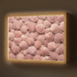 Schelpen - Patroon - Roze Light Box met batterij (Wandlamp) middel -z3d_website