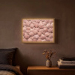 Schelpen - Patroon - Roze Light Box met batterij (Wandlamp) middel -sfeer4