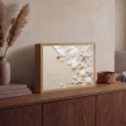 Schelpen - Zeesterren - Strand Light Box met batterij (Wandlamp) middel -sfeer2