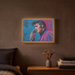 Zingende man - Glitterjas - Microfoon Light Box met batterij (Wandlamp) middel -sfeer4