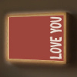 Schuin - Loveyou - Rood Light Box met batterij (Wandlamp) middel -z3d_website