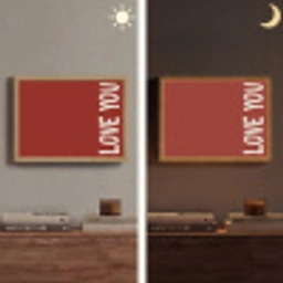 Schuin - Loveyou - Rood Light Box met batterij (Wandlamp) middel -sfeer3