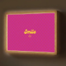 Smile - Stippen - Roze Light Box met batterij (Wandlamp) middel -z3d_website