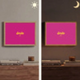Smile - Stippen - Roze Light Box met batterij (Wandlamp) middel -sfeer3