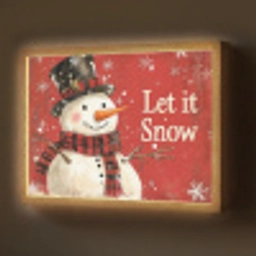 Sneeuwpret - Winter - Sneeuwpop Light Box met batterij (Wandlamp) middel -z3d_website
